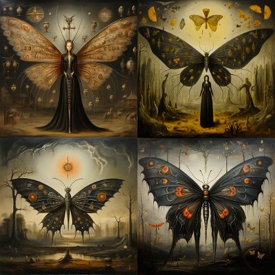 The butterfly inspired by Leonora Carrington-1