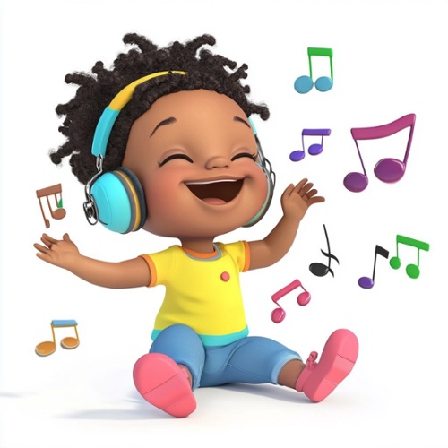 toddler listtening to music-1