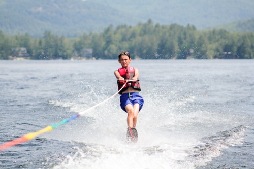 waterskiing at brant Lake Summer Camp-1