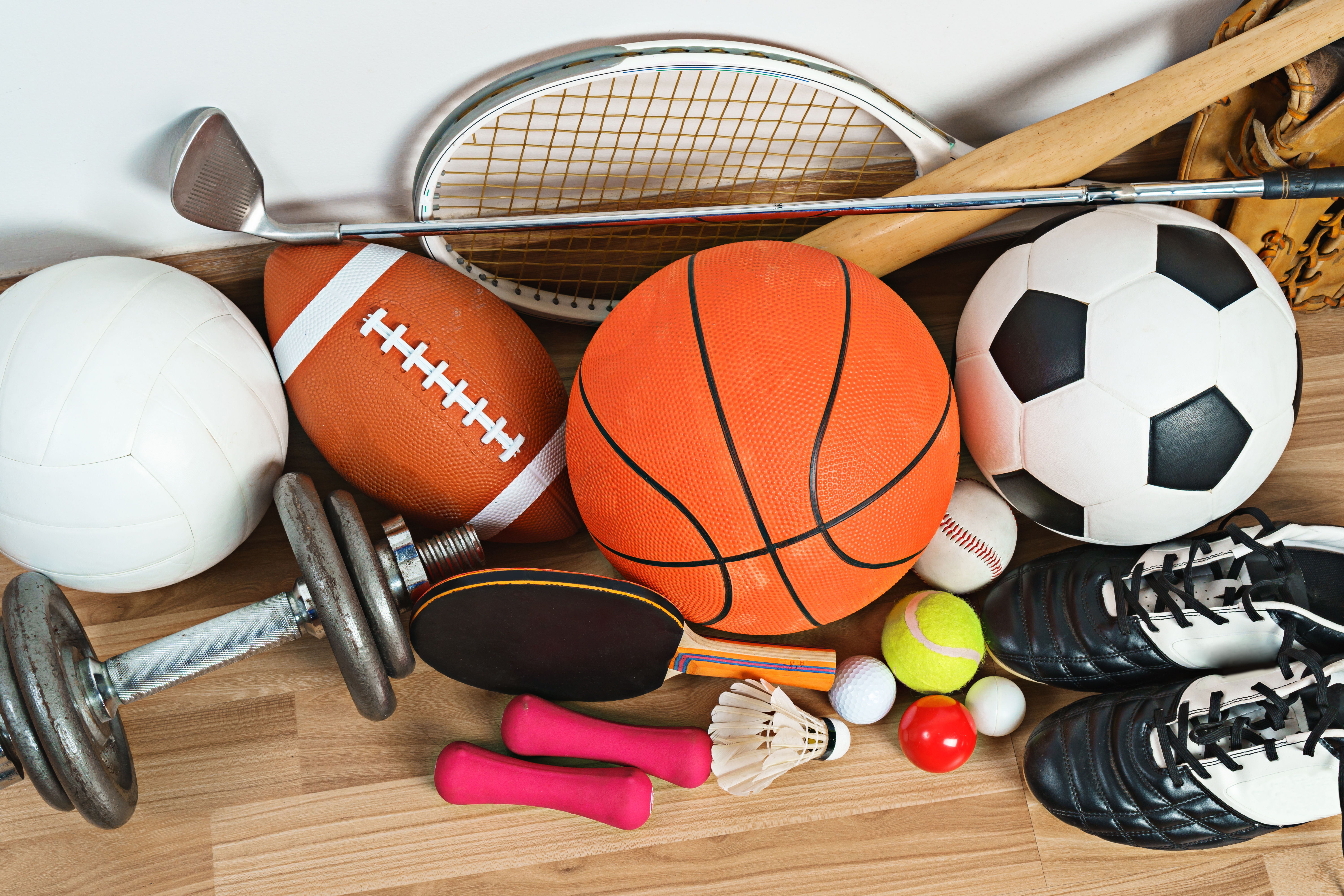 various sporting equipment for after school activities that are actually fun