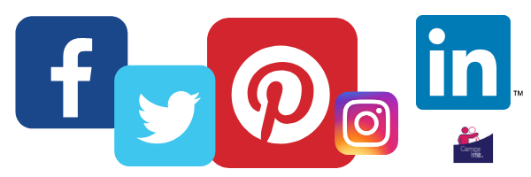 social media icons banner